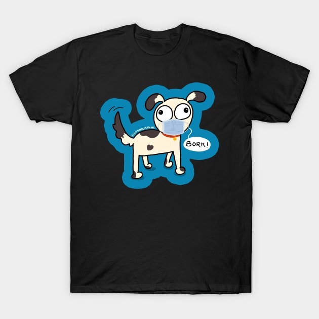 Merry Dogmas - Merry Christmask T-Shirt by applebubble